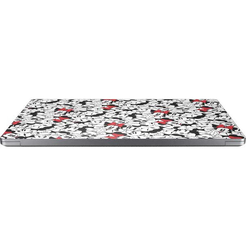 Disney Minnie Mouse Red Color Pop Face Pattern Universal Laptop 11in (8.8 x 6.2in) Skin
